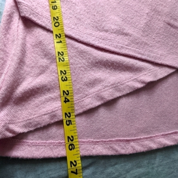 Nwt Seven 7 Pink Faux Wrap Sweater L - Picture 9 of 9